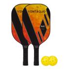 2 Raquetes de Pickleball Blaze + 2 Bolinhas - Ventaglio