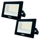 2 Refletor Led Easy 50W Luz Branco Frio 6500K Bivolt 127/220v