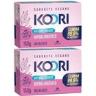 2 Sabonete Vegetal Koori Antibac Hipoalergenico 150g Davene