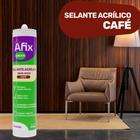 2 Selante Afix Acrilico Café 430g - Sela Trincas Base Água