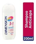 2 Shampoo Dimension 3 Em 1 Cabelos Normais A Secos 200ml