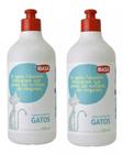 2 Shampoo Gatos Sabonete Liquido Ibasa 500ml Cada