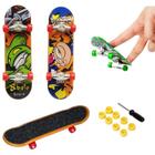 Skate De Dedo Skateboard Promoção C/lixa +pcs Para Brincar