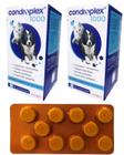 2 Suplemento Alimentar Condroplex 1000 Palatáveis Cães Gatos 120 comprimidos Avert