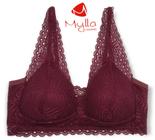 2 sutiã em renda da lingerie aparente COM BOJO SEM ARO MYLLA LINGERIE ~KIT 2 PEÇA