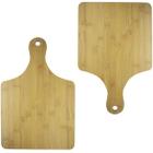 2 Tabuas de Corte Carne Churrasco 29,5cm Madeira MDF Alça - Top