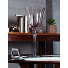 2 Taças para Vinho Lily Ouro 250ml Rosa e Cinza