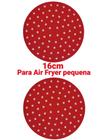 2 Tapetes Forro Protetor Silicone Air Fryer Elétrica 16 cm