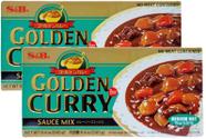 2 tempero golden curry sabor picante nível médio s&b 220g