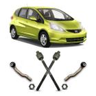 2 Terminal Direção + Barra Axial Honda Fit 2008 09 10 11 12