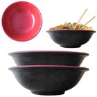 2 Tigelas Bowl Saladeira Grande Redonda Oriental em Melamina 1,2L