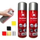 2 Tinta Spray Alta Temperatura Motor Escapamento Forno 600 Graus