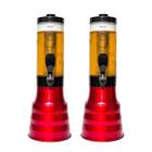 2 Torre De Chopp Beer 2.2 Litros 100% Alumínio Giratória - FULL SHOPP