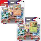 2 Triple Pack Pokémon Escarlate Violeta Evoluções Paldea Growlithe Smoliv Cartas cards 7896192331953