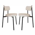 2 Unidades Cadeira Alloa fixa C/4 Pés 50 X 44,7 X 83,8 cm