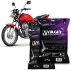 2 Unidades Par de Câmaras de Ar Vulcan Bor P/ Moto Aro 18 CG Titan Fan 125/150 Ybr 125 CG 160 Start Riva Yes