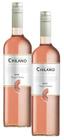 2 vinho chilano fino rosé meio seco vintage collection 750ml