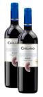 2 vinho chilano tinto seco merlot vintage collection 750ml
