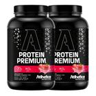 2 Whey Protein Premium Isolado Morango 900G - Atlhetica