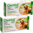 2 x Chemital Vermífugo Para Cães Com 4 Comprimidos Chemitec