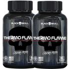 2 X Thermo Flame Hardcore Termogenico 60 Tablets X 2 = 120 Tablets Black Skull