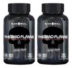 2 X Thermo Flame Termogênico Hardcore 60 Tablets cada X 2 = 120CpsTablets Black Skull