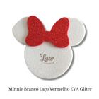 Tiara Laço Fofinho Vermelho Orelhas Minnie Lantejoulas - Crey Stores