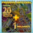 20 Cartas Pokémon + 01 Brilhante Copag Original