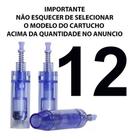 20 Cartuchos Azul Dermapen 12 36 Agulhas A1 A6 N2 M5 M7 Mym