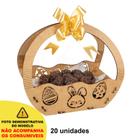 20 Cesta P Páscoa Mdf Ifood Presente Chocolate Ovo