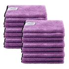 20 Flanelas de Microfibra 40x60 Low 300GSM com Costura Purple Autoamerica