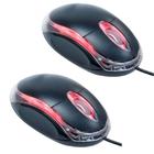 20 Mouse P/ Notebook Optico USB 1000 dpi c/ Led MS-9 Preto