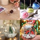 20 Pack Clear Plastic Fillable Ornament Ball 3.15''/80mm for Christmas,Holiday, Wedding,Party,Home Decor