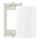 20 Placas Brancas Cega Com Suporte 4x2 Margirius Sleek