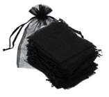 20 Saquinhos  organza 30X40 preto lembrancia artesanato