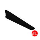 20 Suportes Duplo 27cm Para Trilho Cremalheira Prateleira Preto