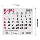 200 Mini Blocos calendários 5x4cm 2025 Destacados - WRA