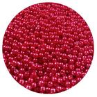 200 pçs pérola bola lisa 4mm vermelho p/ bijuterias, colares, pulseiras e artesanatos em geral