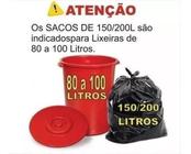 200 Unidades Saco De Lixo 100 Litros Reforçado Adc148