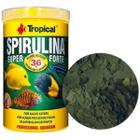 200g Ração Super Spirulina Forte Flakes Tropical Ciclídeos em Flocos