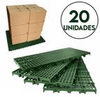 20pc Palete Estrado Plástico Verde 2,5x25x50 Cm De Qualidade