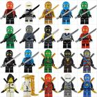 20pcs blocos de construção brinquedos pequena partícula diy boneca ninjago - Shimu Yequyasu - ESG