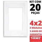 20un Placa 4X2 03 Módulo Com Suporte Evidence FAME 2887/3896