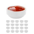 20un Ramekin molheira redonda melamina branca p/ molho 30ml - Unyhome