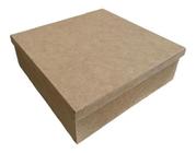 21 Caixas Tampa Sapato 25x25x10 Mdf Cru Madeira