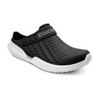 2140 clog babuche boaonda preto e branco flow discovery feminino