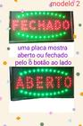 220v painel de led letreiro Luminoso 2 em 1 placa Aberto+Fechado