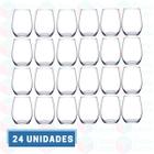 24 Copo Amber 465ML Transparente Redondo Drinks Água Suco