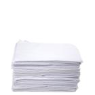 24 Flanelas Grande Para Limpeza Branca Algodão Medidas 28x35 cm Kit Com 24 Unidades