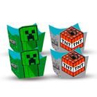 Topper de Bolo Minecraft AuthenticGames Pra Festa de Aniversário -  Fantasias Carol FC - Decoração de Festa - Magazine Luiza